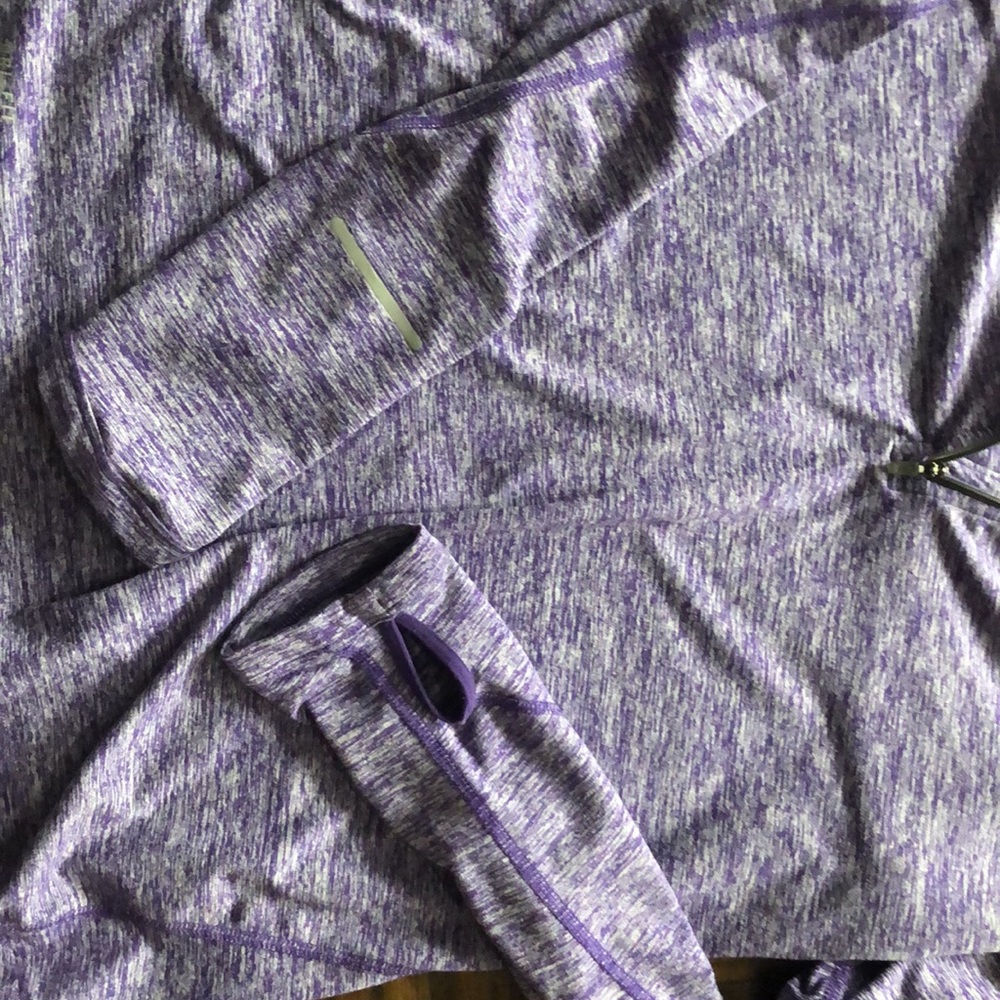 Nike women’s purple dry fit half zip pullover - Picture 3 of 3